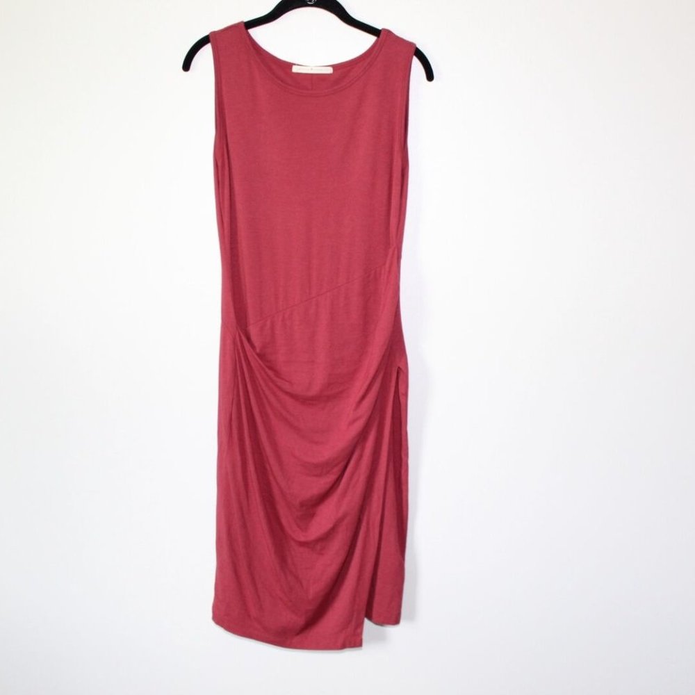 Peruvian Connection Aries Sheath Jersey Knit Gathered Dress Size Medium H13825 - Picture 2 of 9
